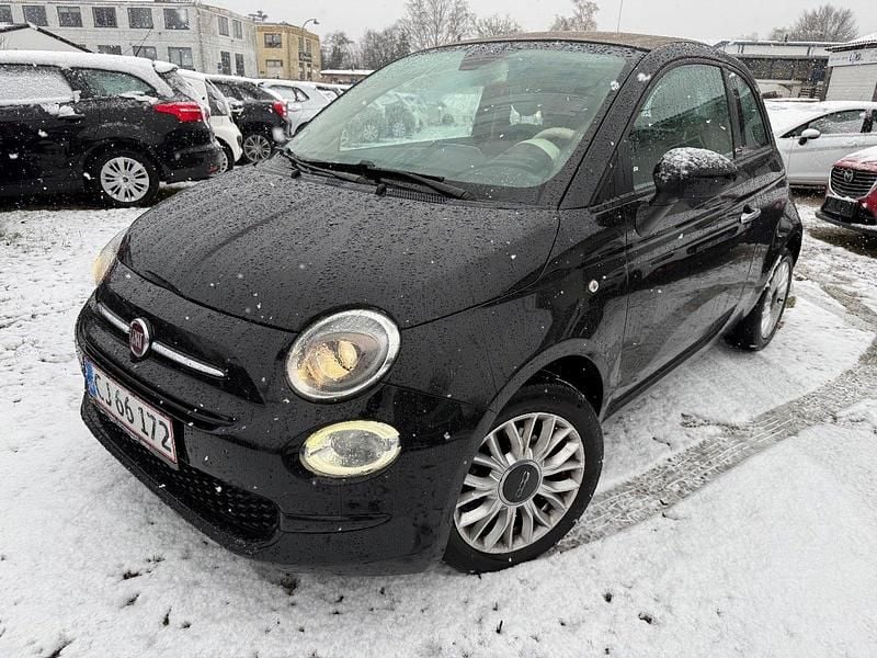 Sort Brugt 2015 Fiat 500C Lounge Cabriolet | 64.990 kr. (Fair pris) - Billede 1/4