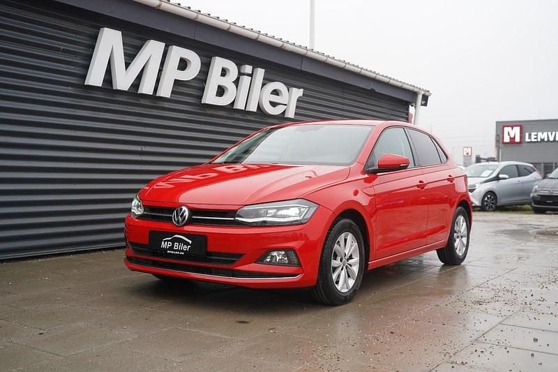Rød Brugt 2018 VW Polo Highline Hatchback | 144.900 kr. (Fair pris) - Billede 1/4