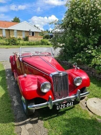 Rød Brugt 1954 MG TF Cabriolet | 160.000 kr. - Billede 1/4