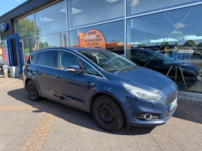 Blå Brugt 2017 Ford S-MAX Titanium MPV | 129.900 kr. (Fair pris) - Billede 1/4
