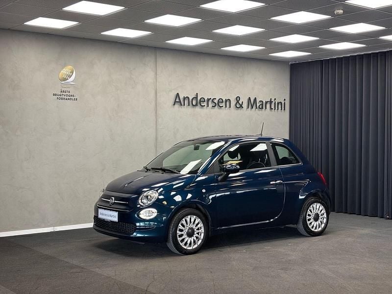 Brugt Fiat 500 Lounge 69 HK (50 kW) 2020 Blå Hatchback