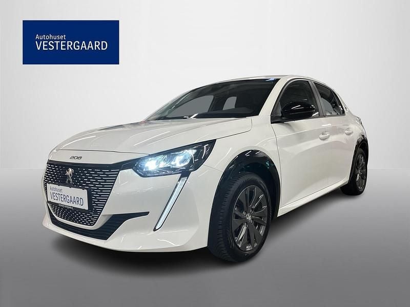 Hvid Brugt 2022 Peugeot e-208 Active Hatchback | 109.700 kr. (Fair pris) - Billede 1/4