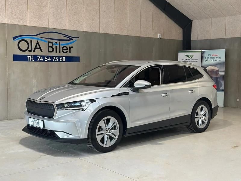 Sølvmetal Brugt 2021 Skoda Enyaq iV Suite SUV | 279.900 kr. (Fair pris) - Billede 1/4