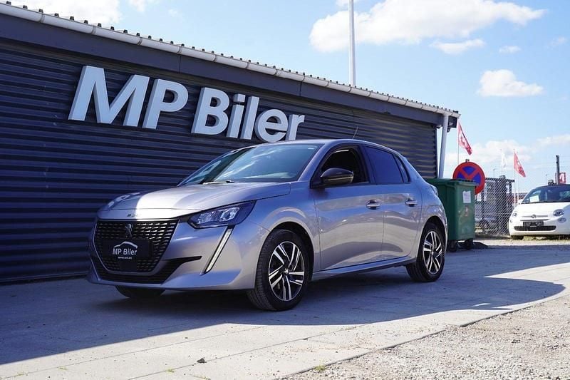 Sølvmetal Brugt 2022 Peugeot 208 Allure Hatchback | 109.900 kr. (God pris) - Billede 1/4