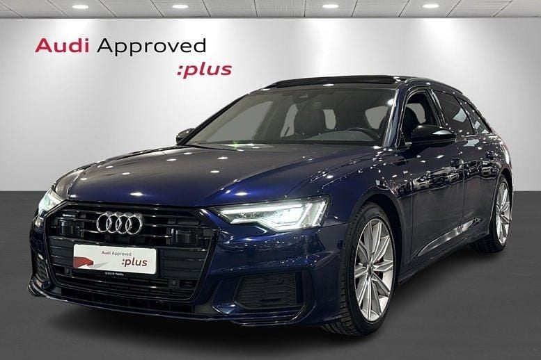 Blåmetal Brugt 2021 Audi A6 S-Line Stationcar | 419.900 kr. (God pris) - Billede 1/4