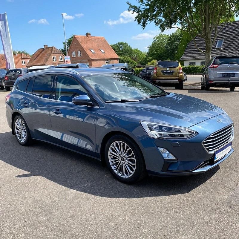 Blåmetal Brugt 2019 Ford Focus Titanium Stationcar | 159.900 kr. (Dyr) - Billede 1/4