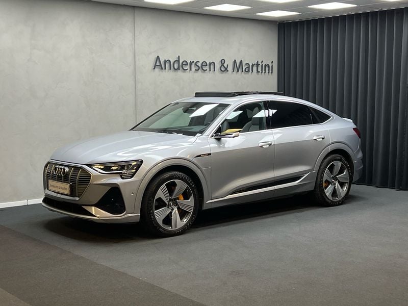 Florettsilber Brugt 2021 Audi e-tron Sportback S-Line SUV | 377.900 kr. (Lidt for dyr) - Billede 1/4