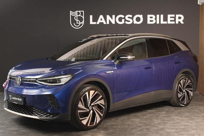 Blåmetal Brugt 2021 VW ID.4 Pro Performance SUV | 244.500 kr. (Fair pris) - Billede 1/4