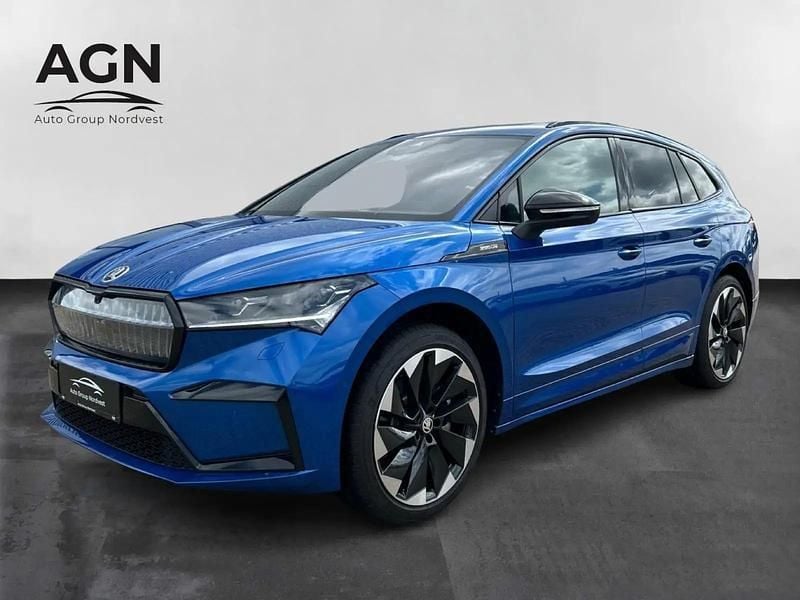 Blåmetal Brugt 2025 Skoda Enyaq iV RS SUV | 424.900 kr. (Fair pris) - Billede 1/4