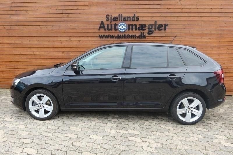 Brugt Skoda Rapid Ambition 125 HK (91 kW) 2017 Sort Hatchback