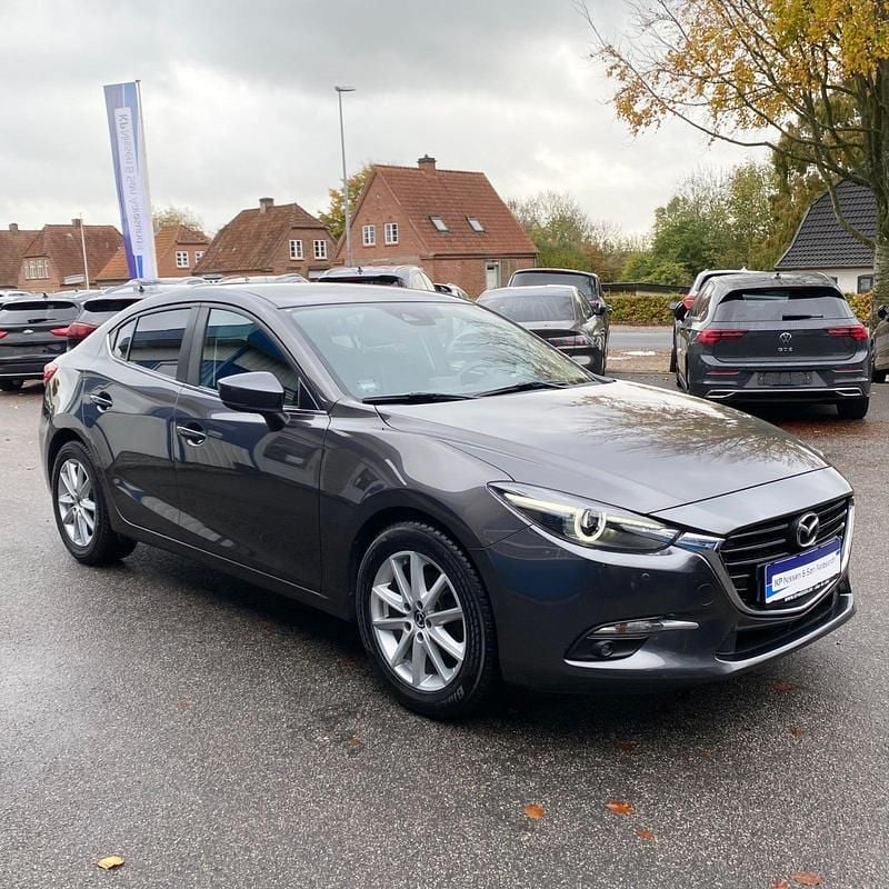 Gråmetal Brugt 2018 Mazda 3 Optimum Sedan | 149.900 kr. (Fair pris) - Billede 1/4