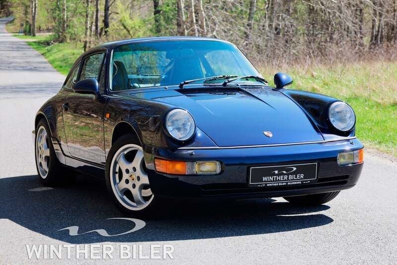 Blåmetal Brugt 1992 Porsche 911 Carrera Coupe | 650.000 kr. - Billede 1/4