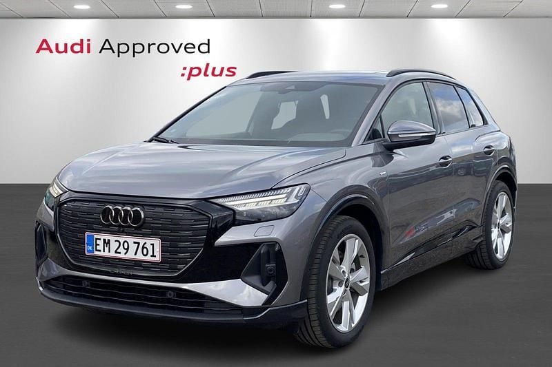 Gråmetal Brugt 2025 Audi Q4 e-tron S-Line SUV | 429.900 kr. (Lidt for dyr) - Billede 1/4
