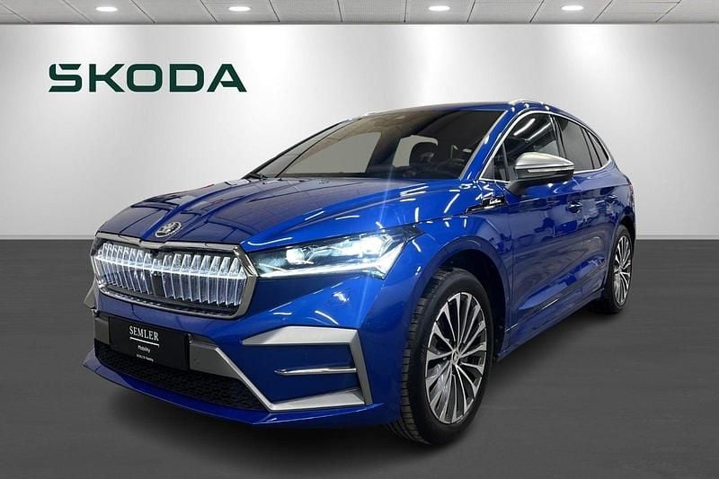 Blåmetal Brugt 2024 Skoda Enyaq iV LAURIN & KLEMENT SUV | 399.900 kr. (Dyr) - Billede 1/4
