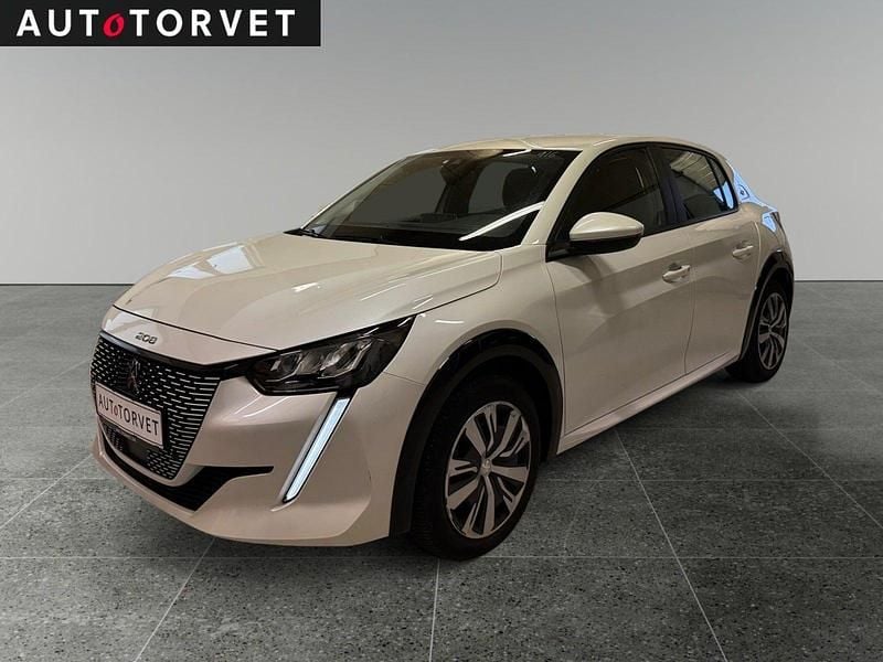 Hvid Brugt 2020 Peugeot e-208 Active Hatchback | 107.700 kr. (Fair pris) - Billede 1/4