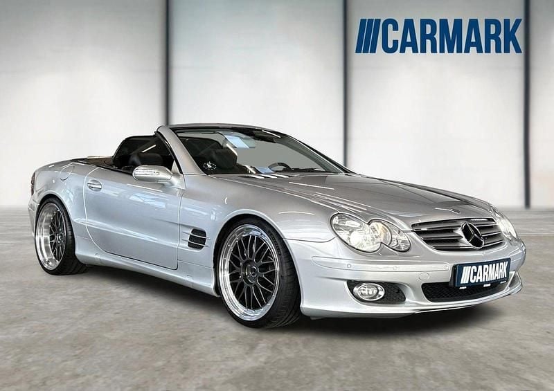 Sølvmetal Brugt 2006 Mercedes SL500 Cabriolet | 349.900 kr. - Billede 1/4