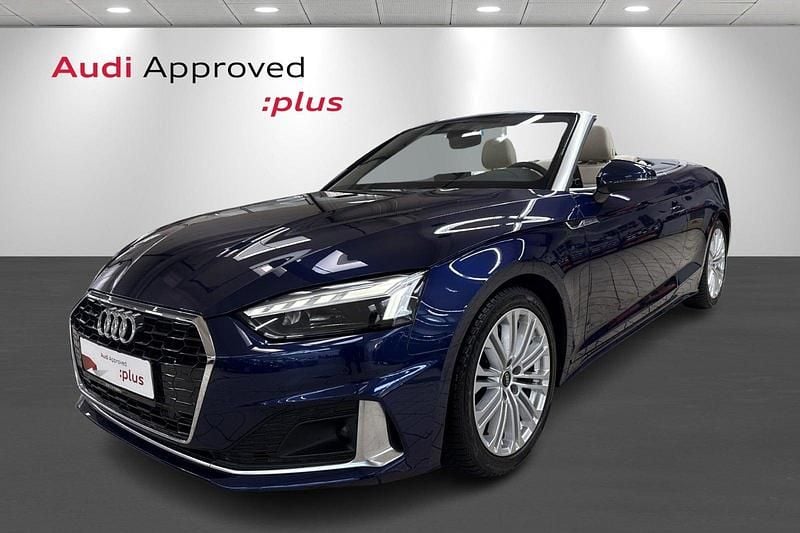 Blåmetal Brugt 2022 Audi A5 Cabriolet Prestige Cabriolet | 489.900 kr. (Super pris) - Billede 1/4