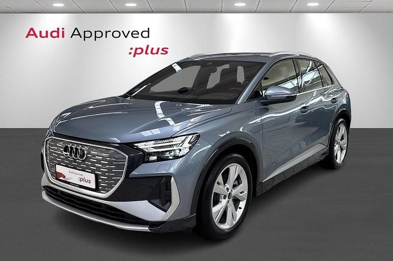 Blåmetal Brugt 2024 Audi Q4 e-tron S-Line SUV | 404.900 kr. (Fair pris) - Billede 1/4