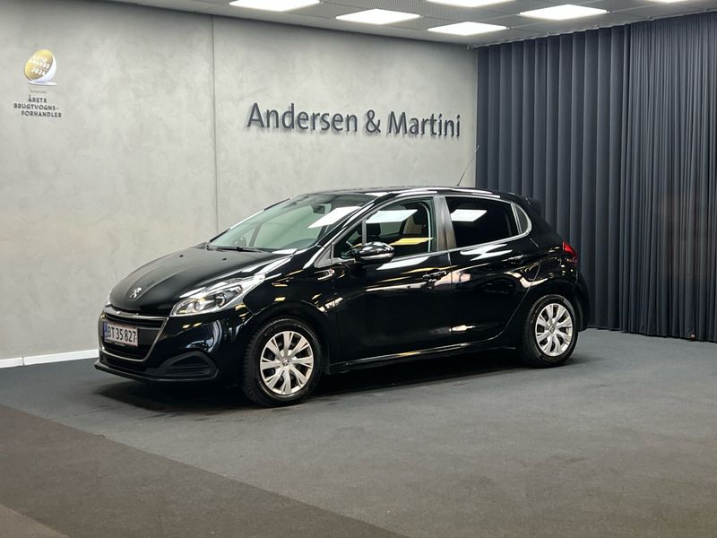 Sort Brugt 2017 Peugeot 208 Active Hatchback | 74.900 kr. (Fair pris) - Billede 1/4