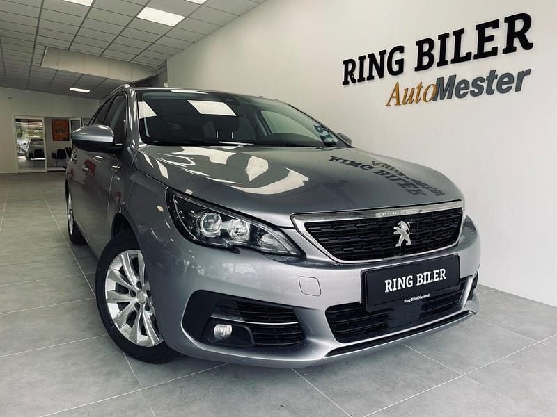 Sølvmetal Brugt 2019 Peugeot 308 Style Stationcar | 124.800 kr. (Fair pris) - Billede 1/4