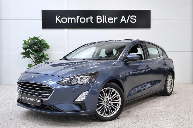 Blåmetal Brugt 2021 Ford Focus Titanium Hatchback | 159.800 kr. (Fair pris) - Billede 1/4