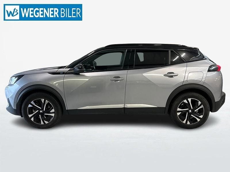 Brugt Peugeot e-2008 GT 100 kW (136 HK) 2022 Sølvmetal SUV