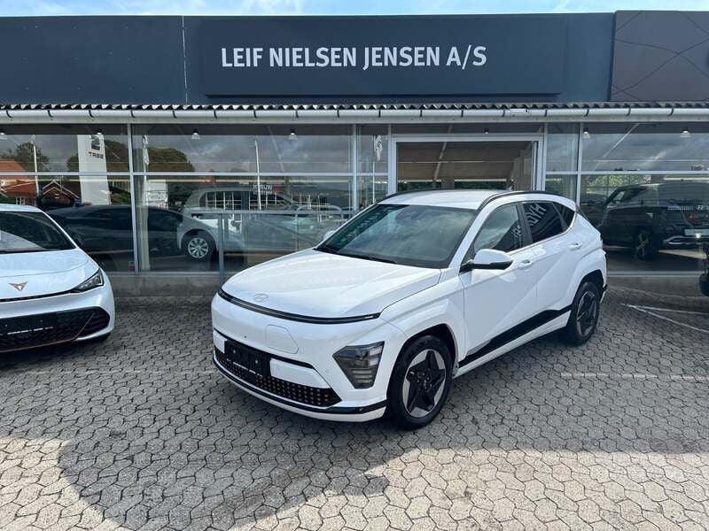 Hvid Ny 2024 Hyundai Kona GO! SUV | 264.900 kr. - Billede 1/4