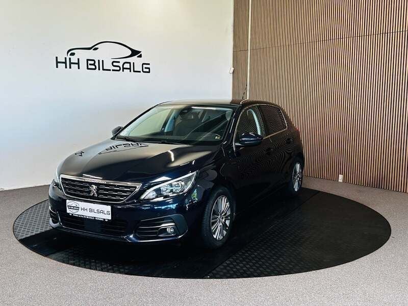Mørkblå Brugt 2019 Peugeot 308 Prestige Hatchback | 119.700 kr. (Fair pris) - Billede 1/4