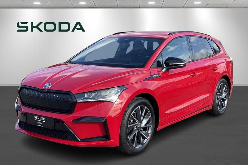 Rødmetal Brugt 2024 Skoda Enyaq iV SportLine SUV | 299.900 kr. (Lidt for dyr) - Billede 1/4