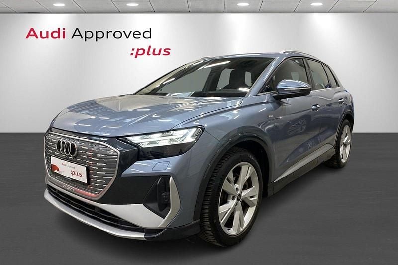 Blåmetal Brugt 2021 Audi Q4 e-tron S-Line SUV | 299.900 kr. (Fair pris) - Billede 1/4