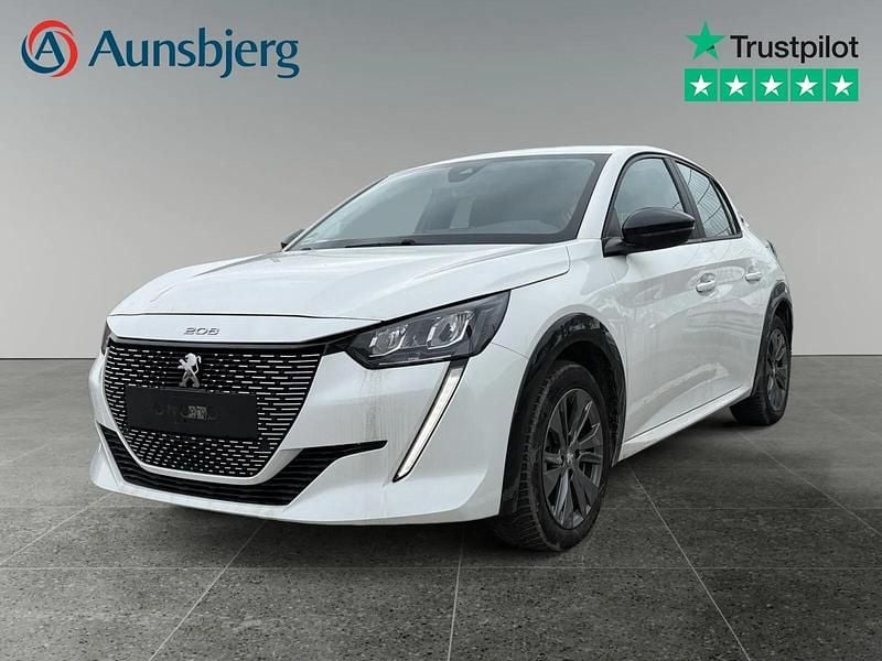 Hvid Brugt 2022 Peugeot e-208 Active Hatchback | 117.500 kr. (Fair pris) - Billede 1/4