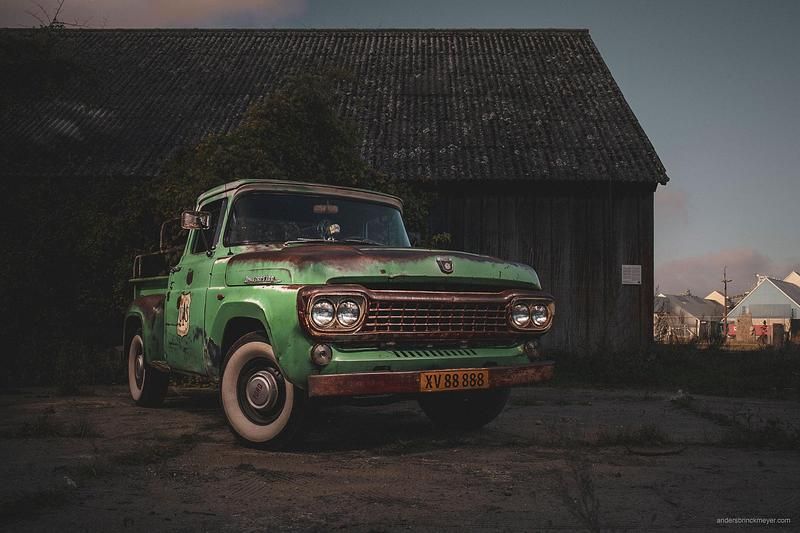 Grøn Brugt 1958 Ford F100 | 169.999 kr. - Billede 1/4