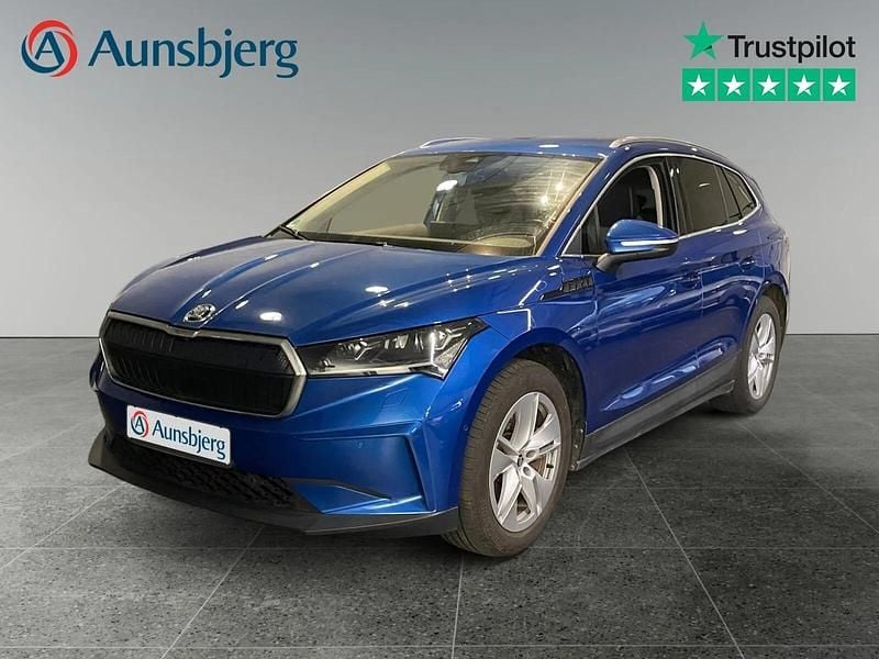 Blå metal Brugt 2022 Skoda Enyaq iV SUV | 239.500 kr. (God pris) - Billede 1/4