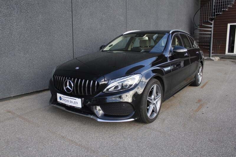 Sortmetal Brugt 2016 Mercedes C220 AMG line Stationcar | 319.800 kr. - Billede 1/3