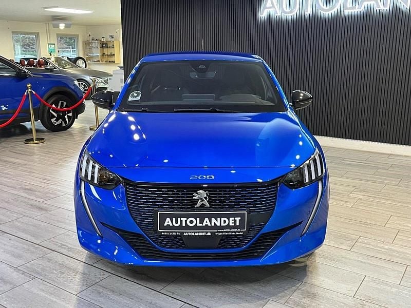 Brugt Peugeot e-208 GT 100 kW (136 HK) 2022 Blåmetal Hatchback