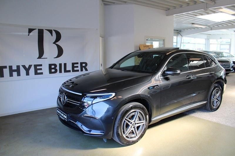 Gråmetal Brugt 2021 Mercedes EQC400 AMG line SUV | 389.900 kr. (Fair pris) - Billede 1/4