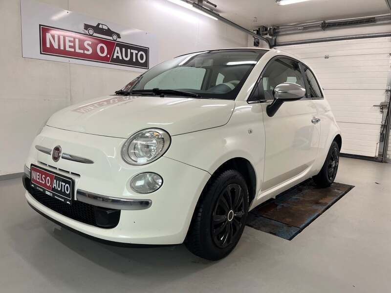 Hvid Brugt 2015 Fiat 500C Pop Cabriolet | 54.900 kr. (Fair pris) - Billede 1/4