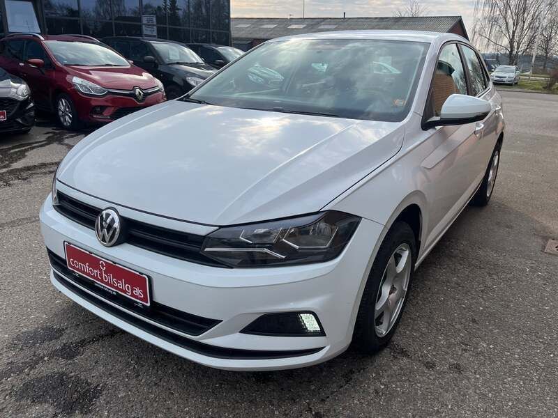 Hvid Brugt 2018 VW Polo Comfortline Hatchback | 114.900 kr. (Super pris) - Billede 1/4