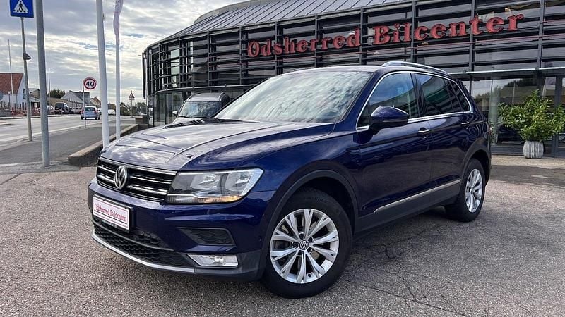 Blåmetal Brugt 2017 VW Tiguan Comfortline SUV | 229.800 kr. - Billede 1/4