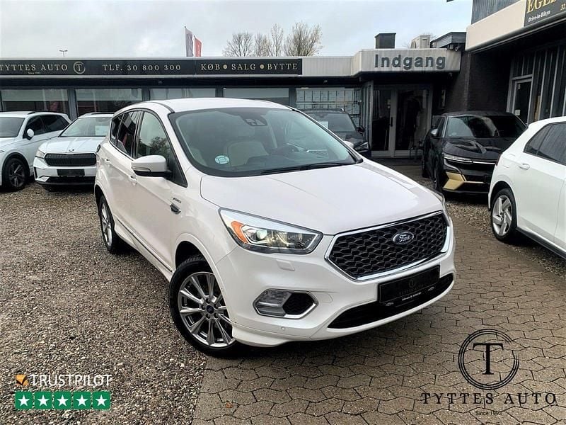 Hvid Brugt 2016 Ford Kuga Vignale SUV | 184.800 kr. - Billede 1/3