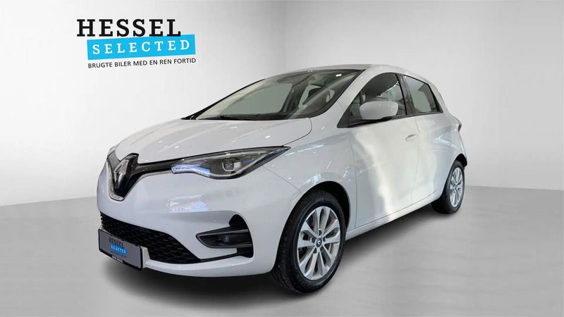 Glacier white Brugt 2021 Renault Zoe Zen Hatchback | 122.900 kr. (Fair pris) - Billede 1/4
