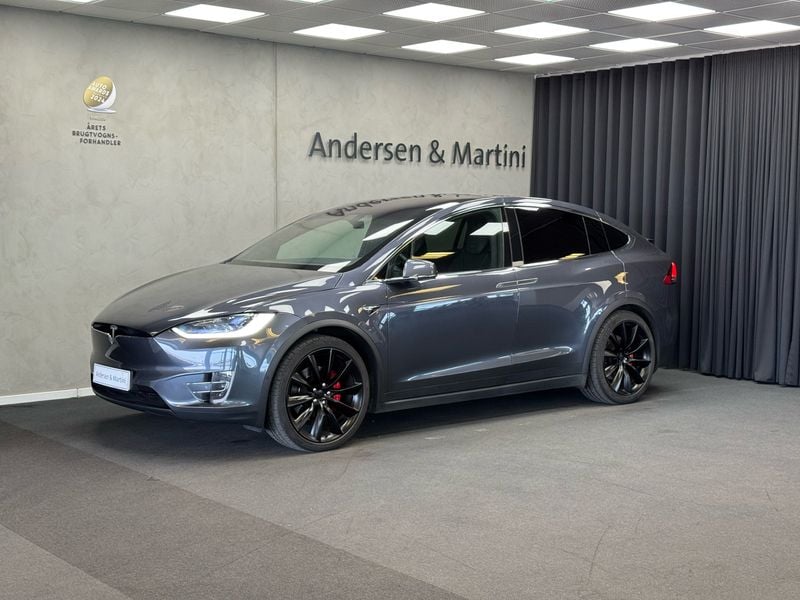 Gråmetal Brugt 2019 Tesla Model X Performance SUV | 448.900 kr. - Billede 1/4