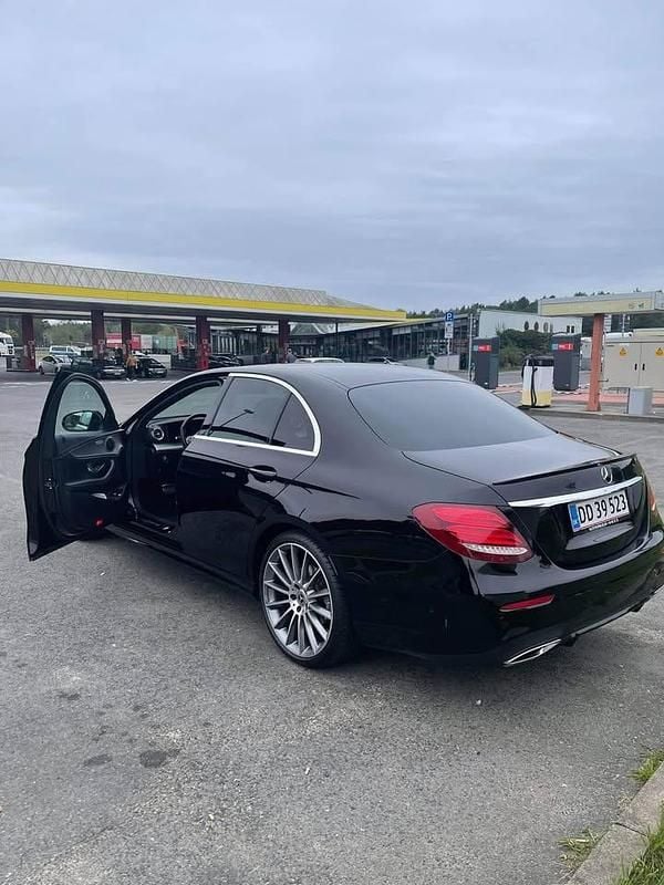 Brugt Mercedes E220 AMG line 194 HK (142 kW) 2019 Sort Sedan