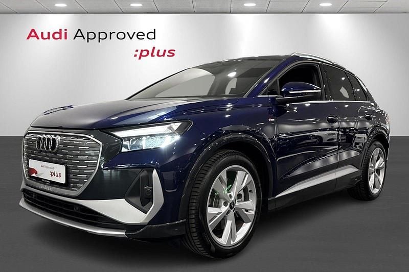 Blåmetal Brugt 2024 Audi Q4 e-tron Advanced SUV | 379.900 kr. - Billede 1/4
