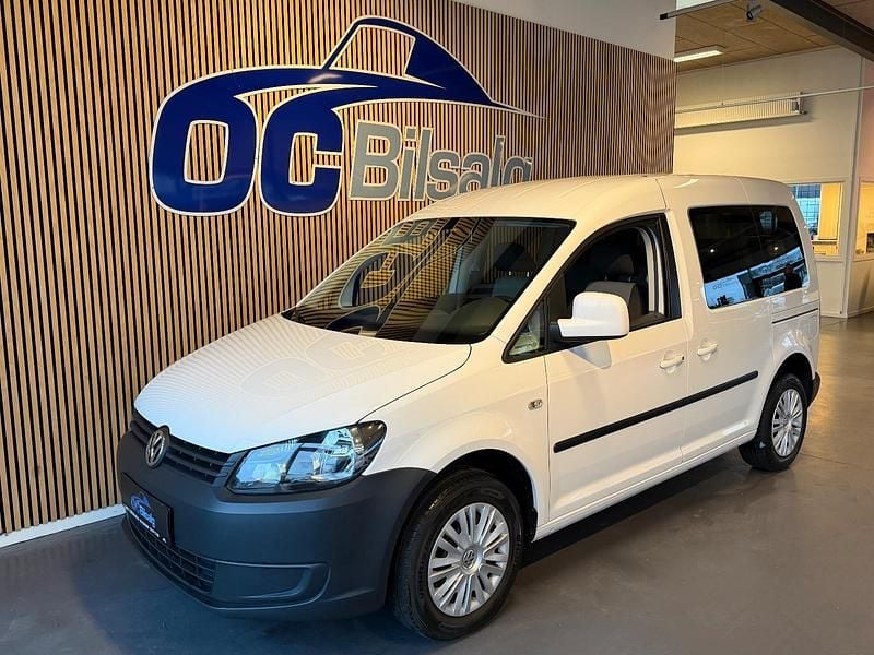 Hvid Brugt 2014 VW Caddy Trendline MPV | 149.800 kr. (Super pris) - Billede 1/4
