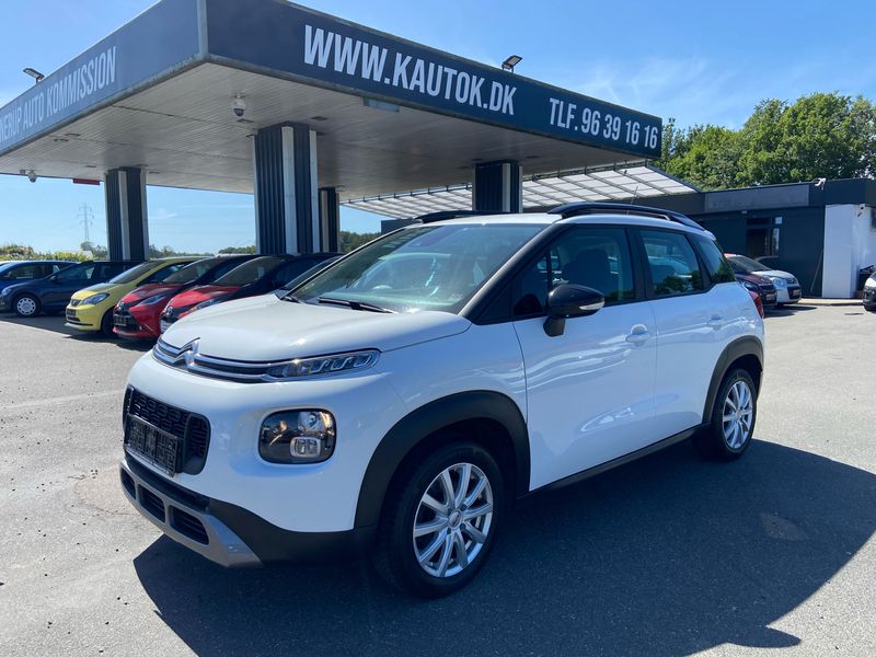 Hvid Brugt 2020 Citroën C3 Aircross PureTech SUV | 107.900 kr. (God pris) - Billede 1/4
