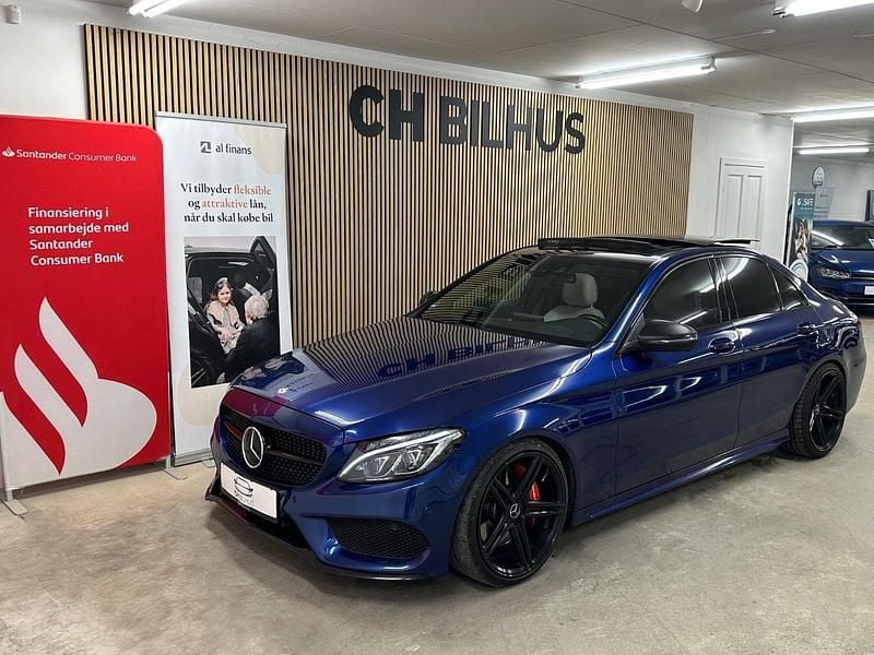 Blåmetal Brugt 2015 Mercedes C250 AMG line Sedan | 219.500 kr. (Fair pris) - Billede 1/4