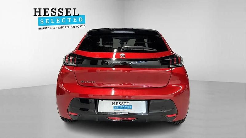 Brugt Peugeot e-208 Allure 100 kW (136 HK) 2023 Rød Hatchback