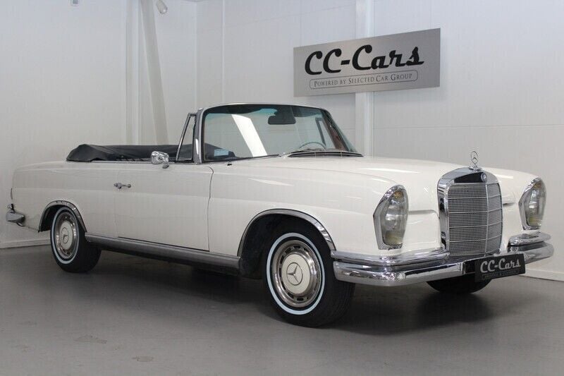 Hvid Brugt 1963 Mercedes 220 SE Cabriolet | 669.900 kr. - Billede 1/4