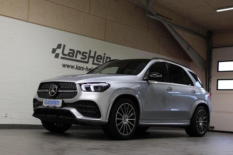 Sølvmetal Brugt 2021 Mercedes GLE350 AMG line SUV | 799.800 kr. (Fair pris) - Billede 1/4